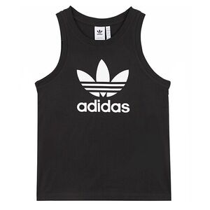 ADIDAS Cotton Logo Tank Top,‎ Black, M